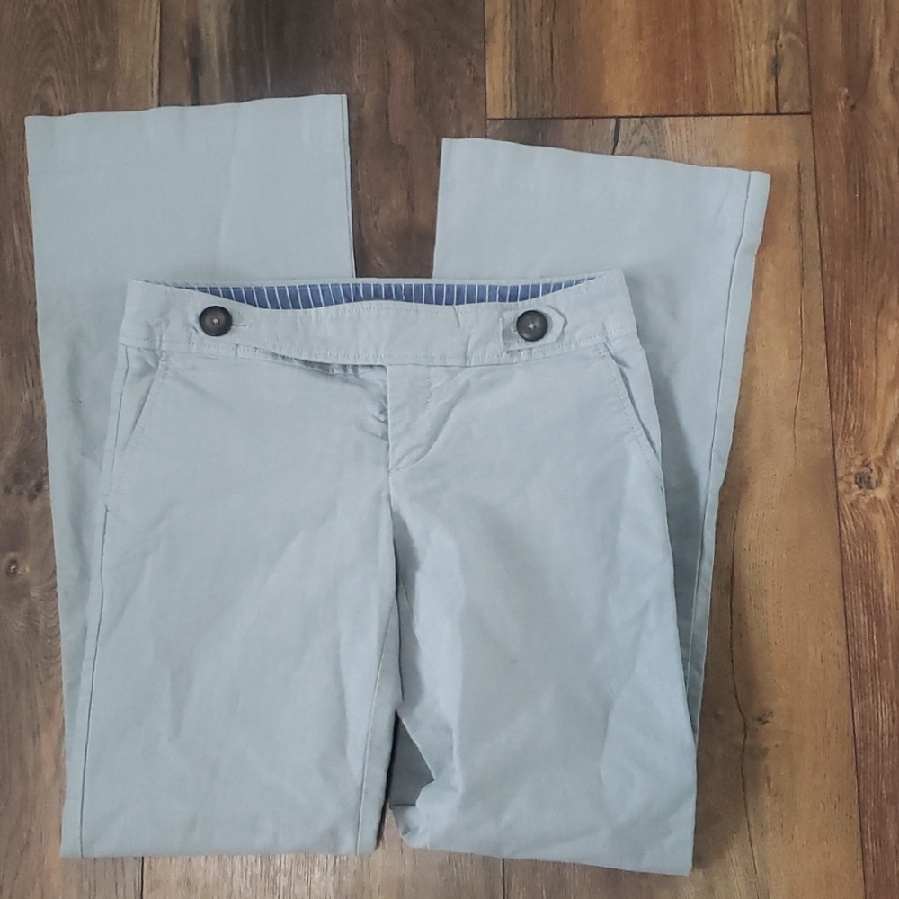 Gap flared leg light gray pants